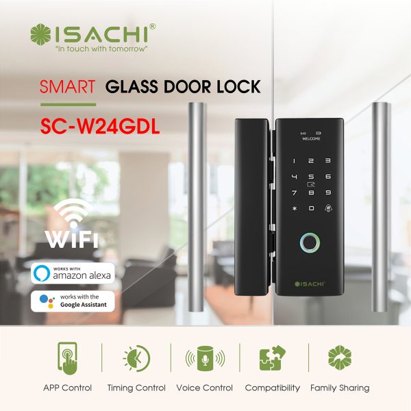 SC-W24GDL | Smart Glass Door Lock